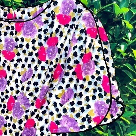 STUNNING Vintage Em Elle Bold Print Floral Dress - Picture 8 of 11